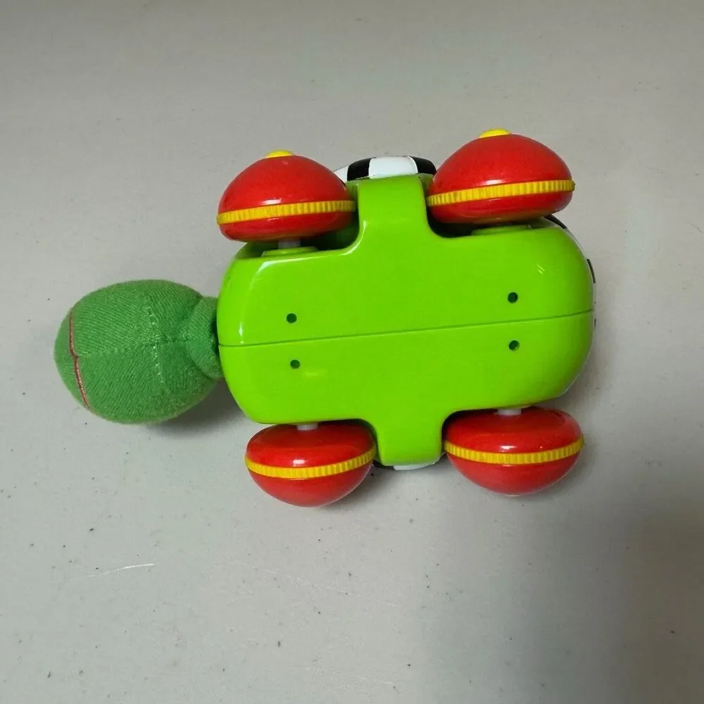 Sassy Turtle Baby Toy Green Pop Pullback Racer Rolling Wheels Sensory Play Crawl